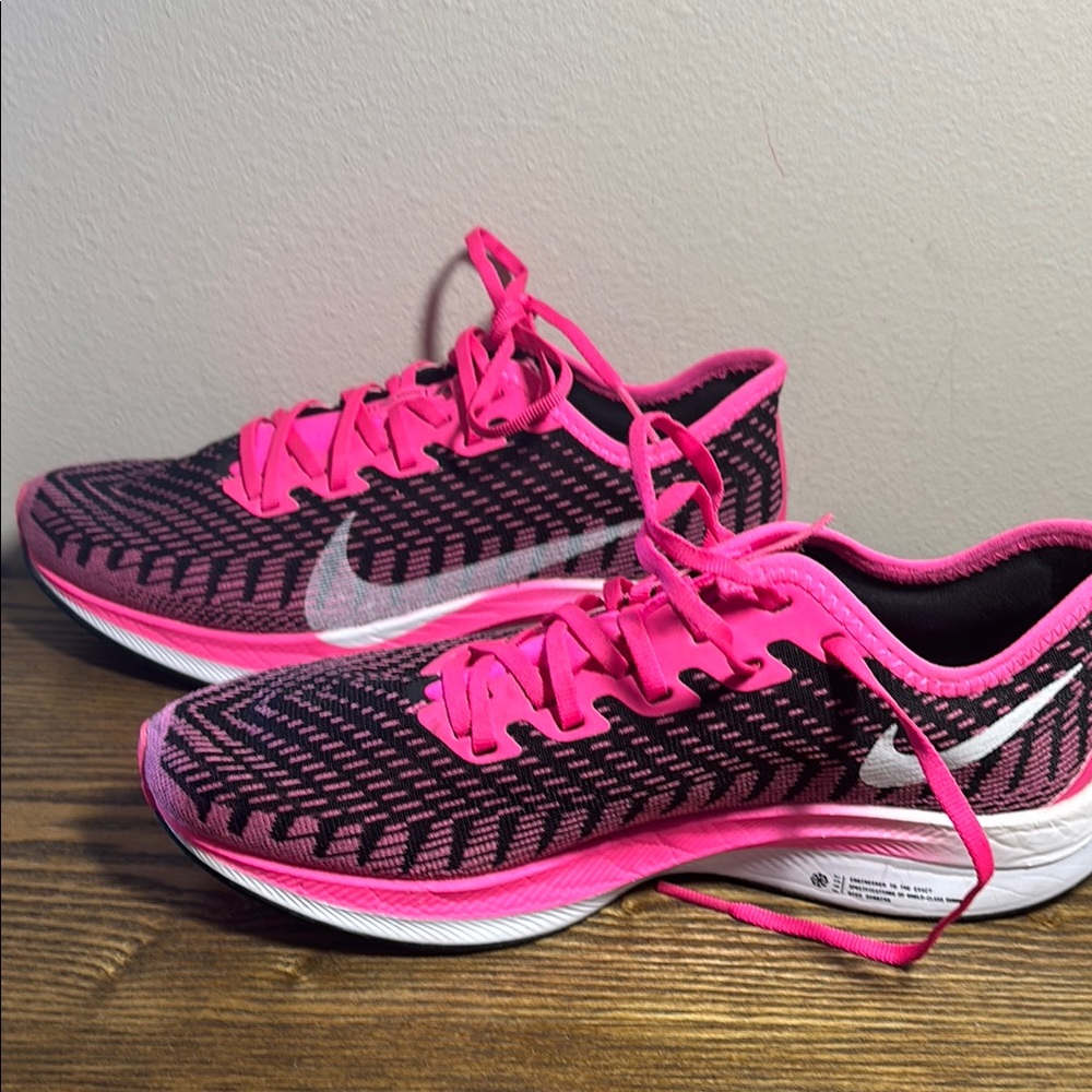 Nike Pegasus Turbo 2 Pink and Black Athletic Running Shoes